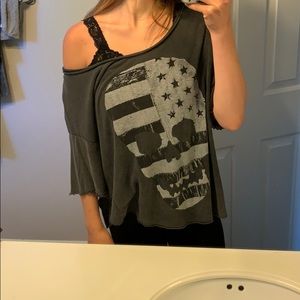 Brandy Melville distressed tee